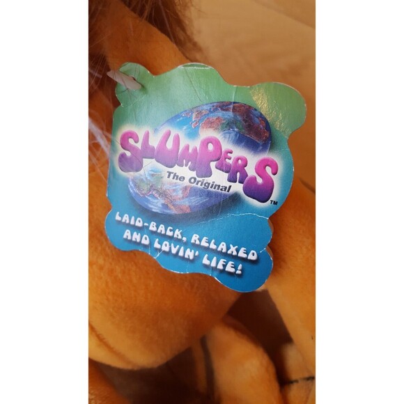 VTG NWT K&M International Slumpers "BERK" LION Plush 12" Plush‎ Toy 2000 - Picture 7 of 12